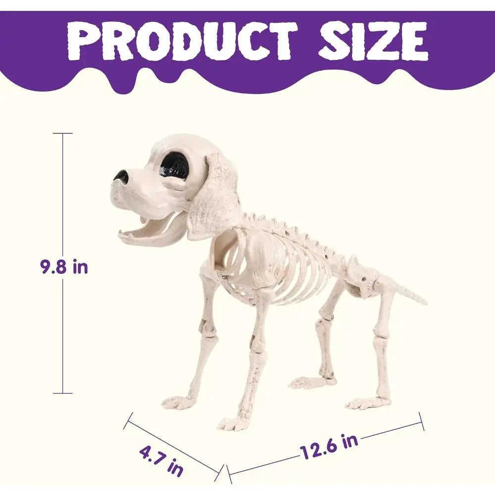 Halloween Dog Skeleton | Posable Joints | Full Body | 12.6 Inch