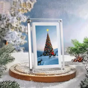 Cut Gift Acrylic Digitial Photo Frame video frame 5 inch IPS Screen 1000amh Battery 4G Memory support video picture play from PriceLows™