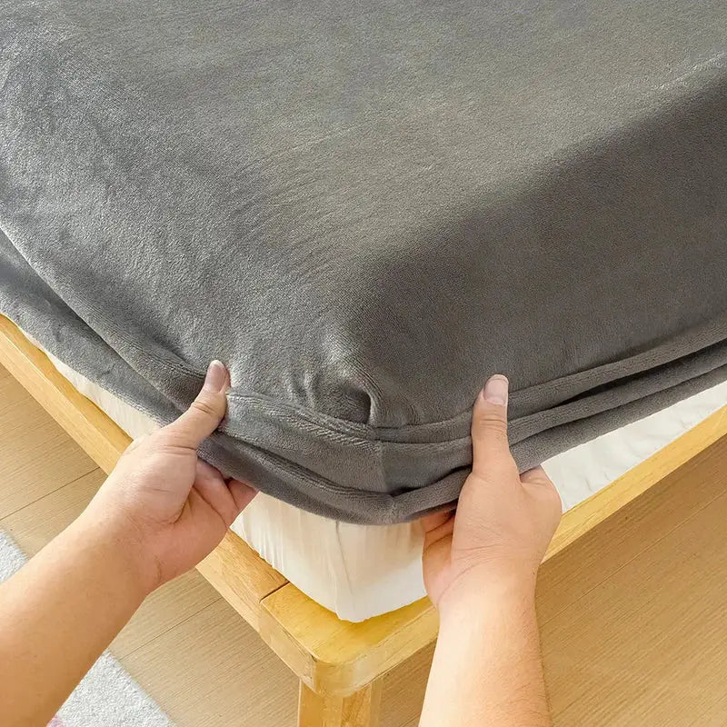 Flannel Fitted Sheet | Deep Pocket 25cm | Fade Resistant | Single To King