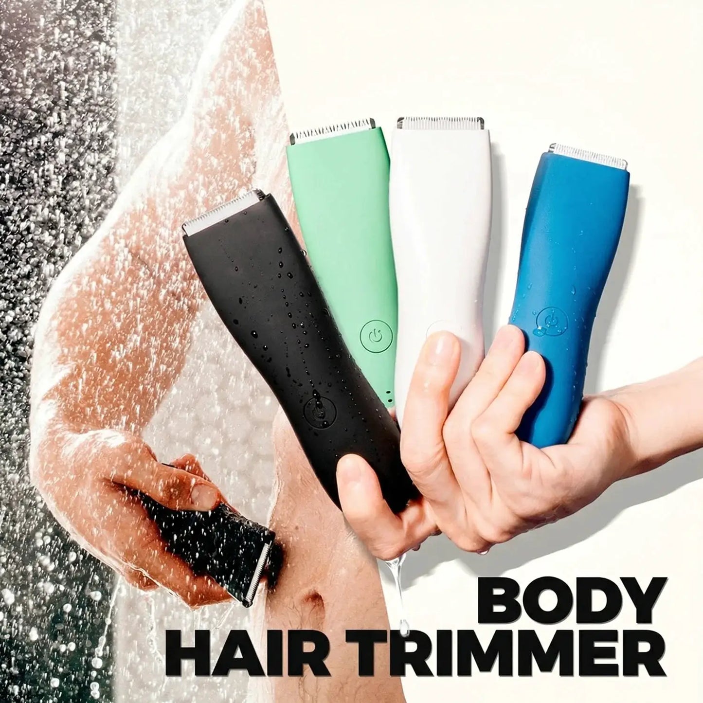 Unisex Body Hair Trimmer | Rechargeable Wet Dry | Stainless Steel Blades