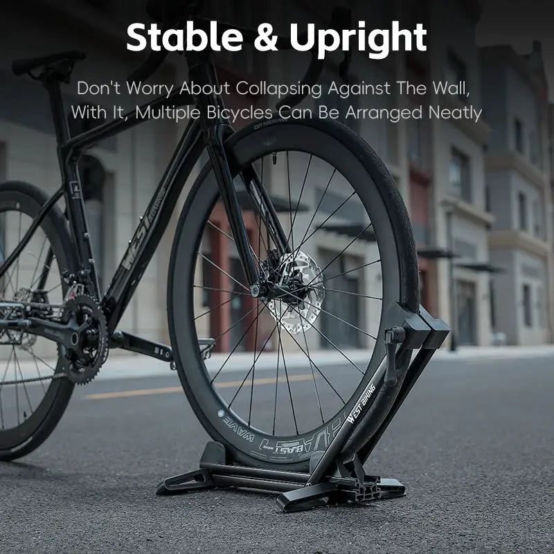 WEST BIKING Double Pole Bicycle Parking Stand Foldable Indoor Bicycle Rack for 24-29Inch MTB/700C Road Bike Cycling Accessories from PriceLows™