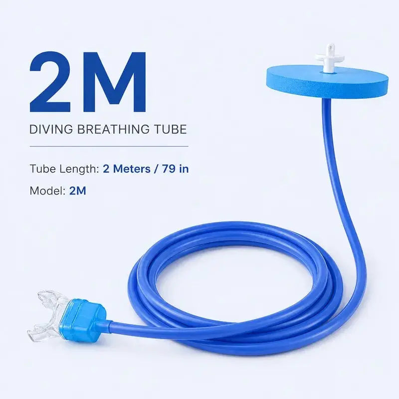 Full Dry Diving Breathing Tube 1m 2m 4m Long Swimming Respirator Adult Men Women Snorkel Training Scuba Equipment Snorkel from PriceLows™