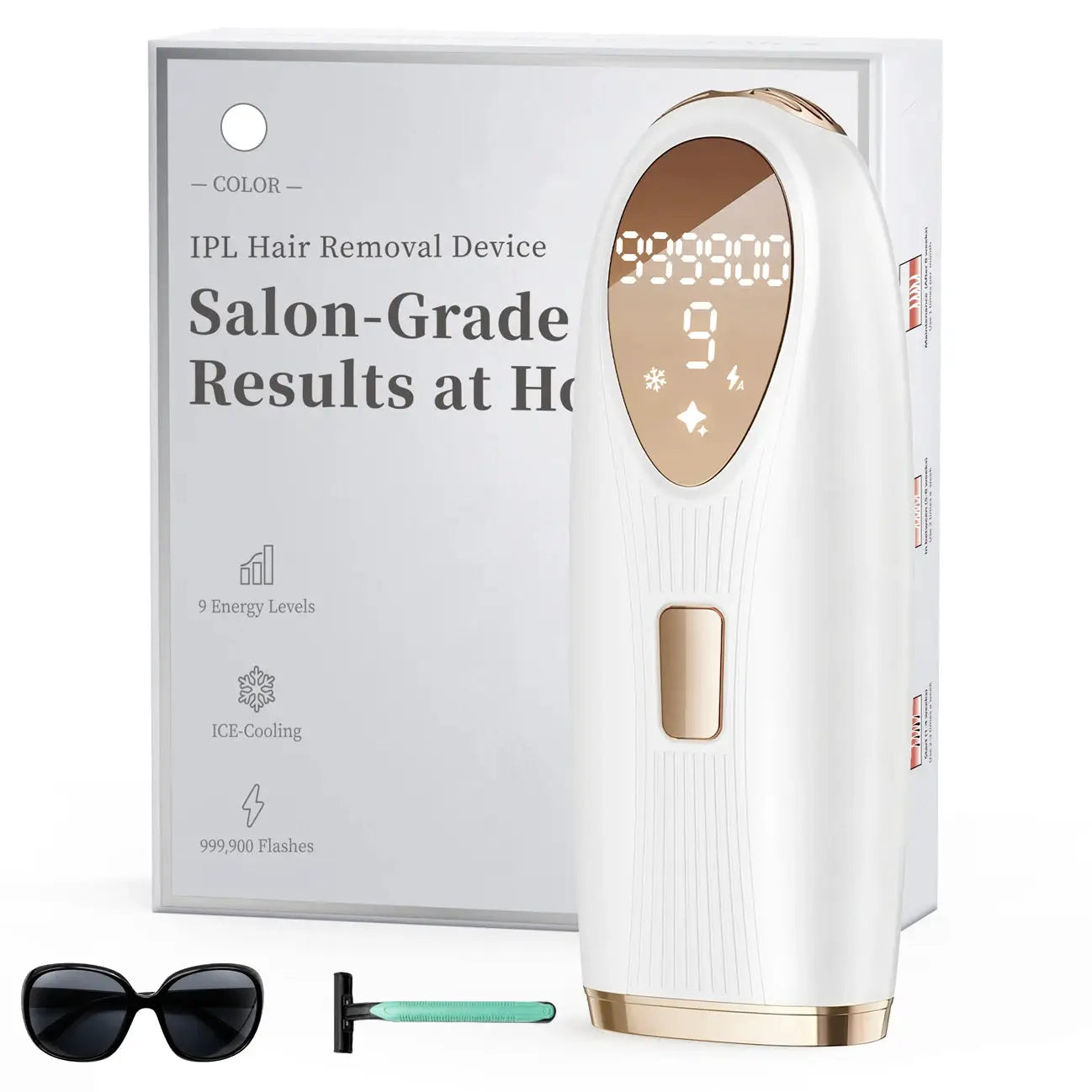 Ipl Hair Removal Device | 999k Flashes Ice Cooling | Women Home Epilator