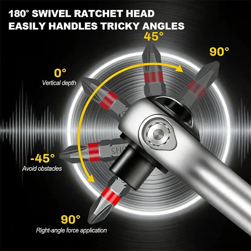 New Ratchet Screwdriver 40 in 1 Set Magnetic Wrench Semi-automatic Multi-purpose Sleeve Toolbox Bicycle Repair Tools Tools Kit from PriceLows™