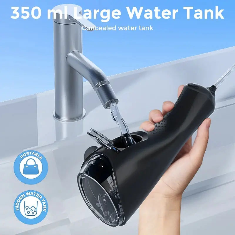 Water Flosser | Cordless 350ML Water Tank | 6 Cleaning Modes | IPX7 Waterproof