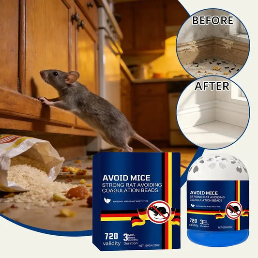 Powerful Rodent Repellent Beads 720 Days Long Lasting Mouse Repellent Pest Control Rat Deterrent Safe for Home Garage Use from PriceLows™