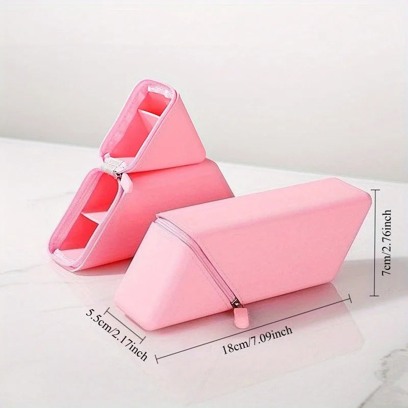 Pen Holder | Silicone | Foldable | Large Capacity Desk