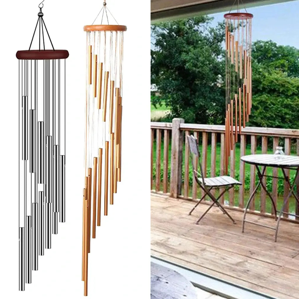 12 Tube Wind Chime Aluminum Tube Pine Musical Wind Chime Waterproof Windproof Suitable For Coffee Shop Garden Restaurant from PriceLows™