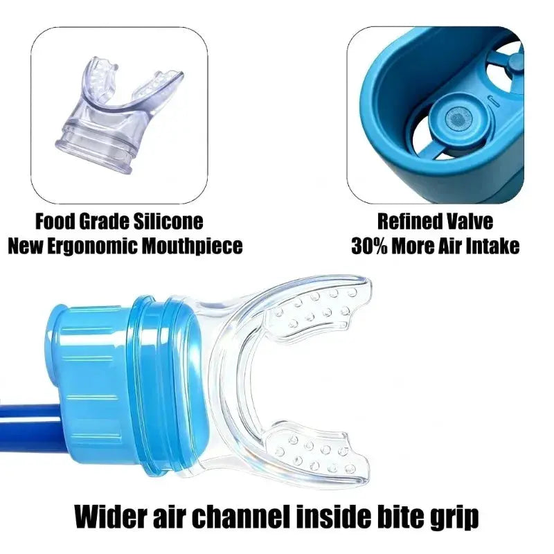 1/ 2/3/4m Snorkel Snorkeling Full Dry Breathing Tube Anti Choking Diving Equipment Scuba Gear Swimming Training Foldable Design from PriceLows™