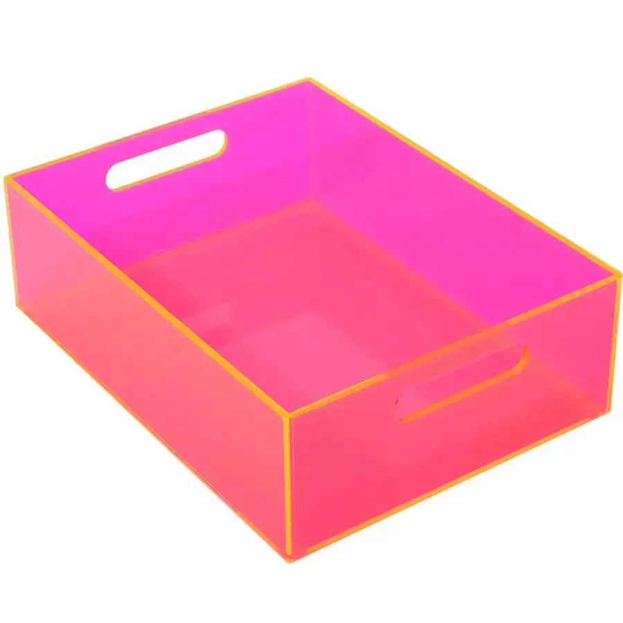 Storage Bin Acrylic Pantry Storage Container with Handles Kitchen Organizer Bin for Cabinet Cupboard Organization, Heavy Duty, 1 from PriceLows™