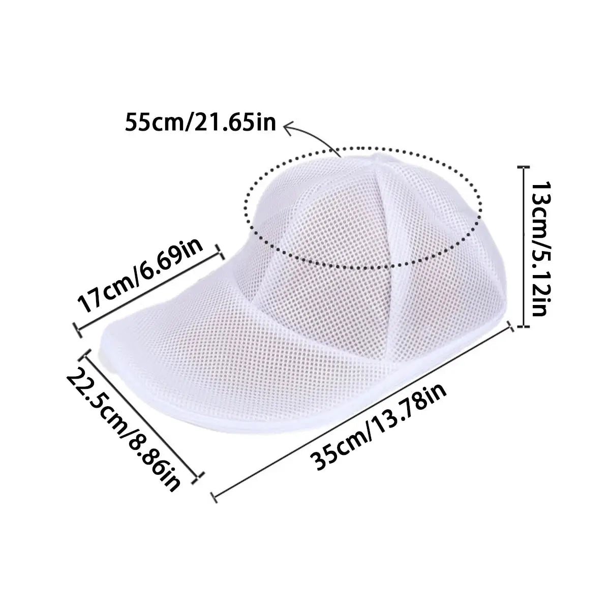 Hat Washing Bag | Mesh Polyester | Retains Shape | Pack of One