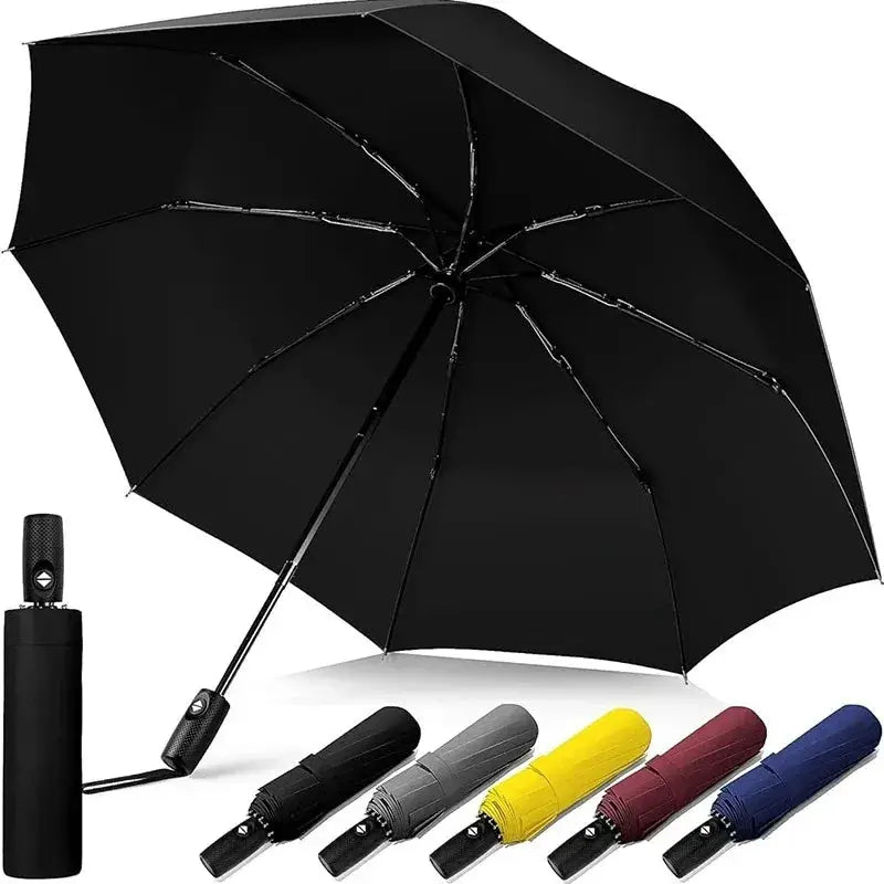 Semi Automatic Umbrella | UV Protection | Windproof Foldable | Solid Color
