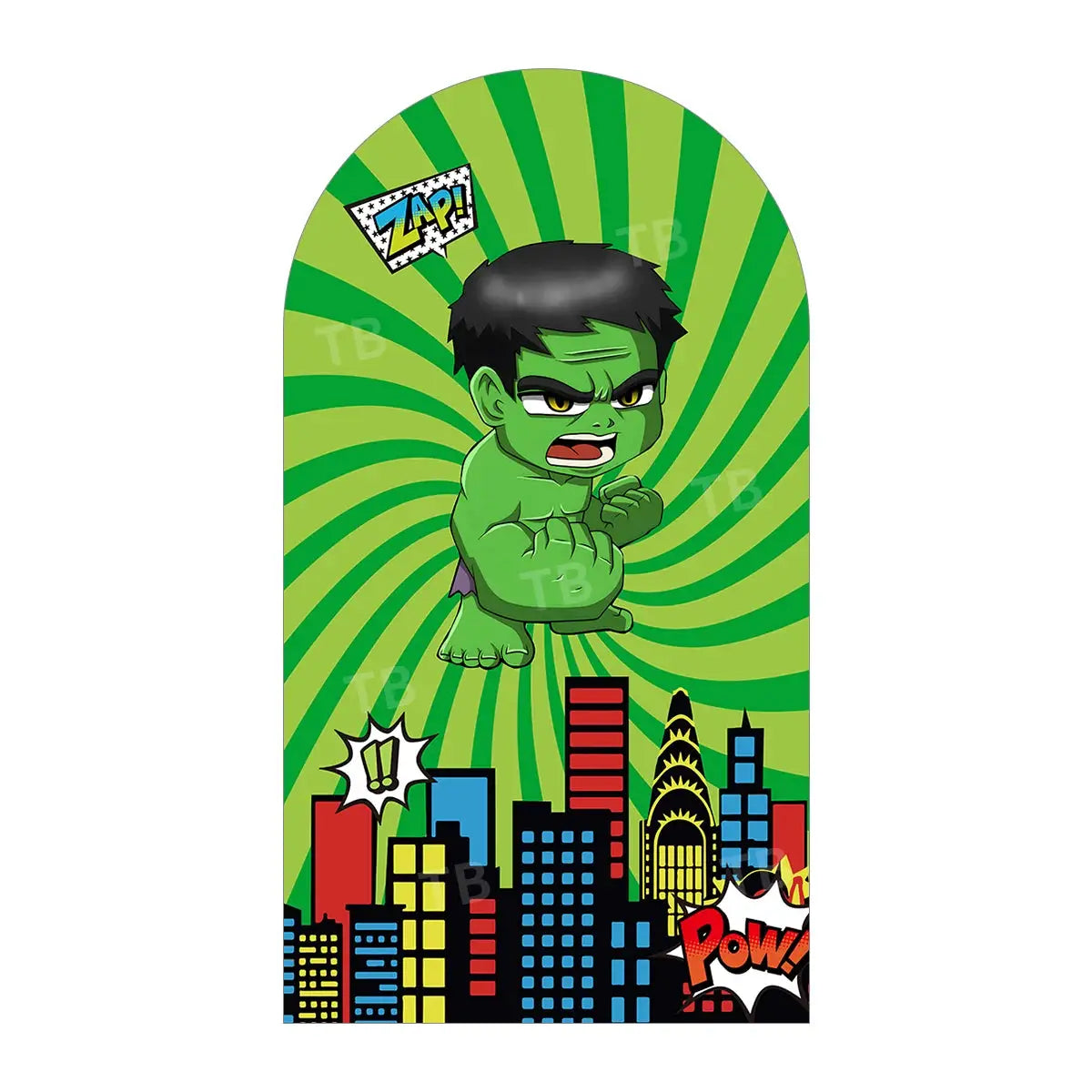 Party Backdrop | Marvel Avengers Theme | Arch Backdrop Cover | Custom Name