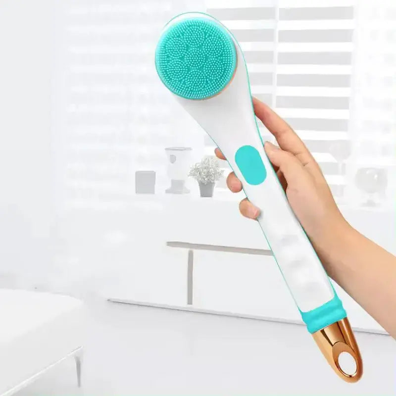 Electric Silicone Bath Brush | Long Handle | Silicone Bristles