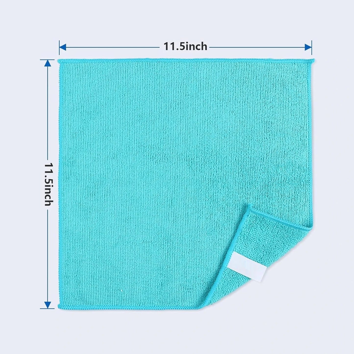Microfiber Cleaning Cloths | 12 Pack | 4 Color Assortment | 11.5 By 11.5 Inches