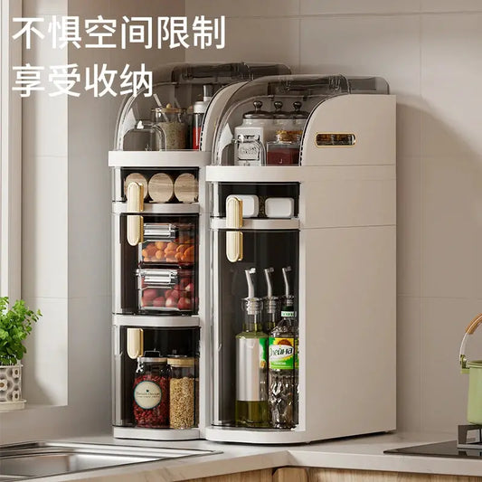 1 Piece Plastic 18Cm Narrow Size Gap Storage Cabinet Drawer Type Kitchen Gap Multi-Layer Bathroom Narrow Storage Cabinet Rack from PriceLows™
