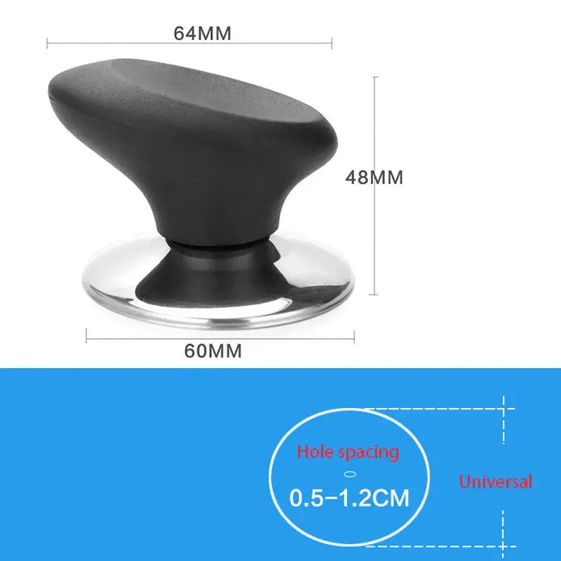 Lid Handle Knob Cover | Stainless Steel Plastic | Universal Fit | One Size