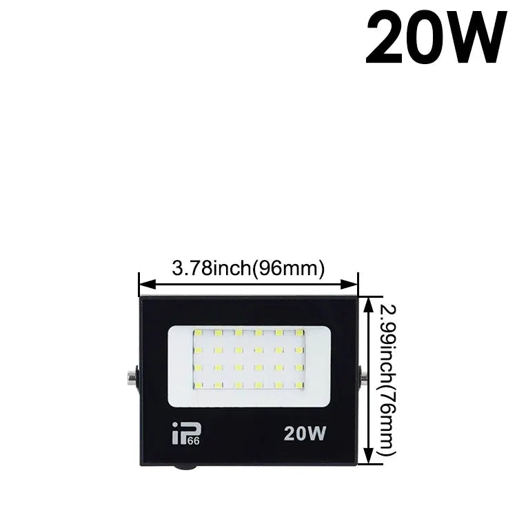 LED Flood Light | 200W IP66 Waterproof | 6500K Aluminum Housing