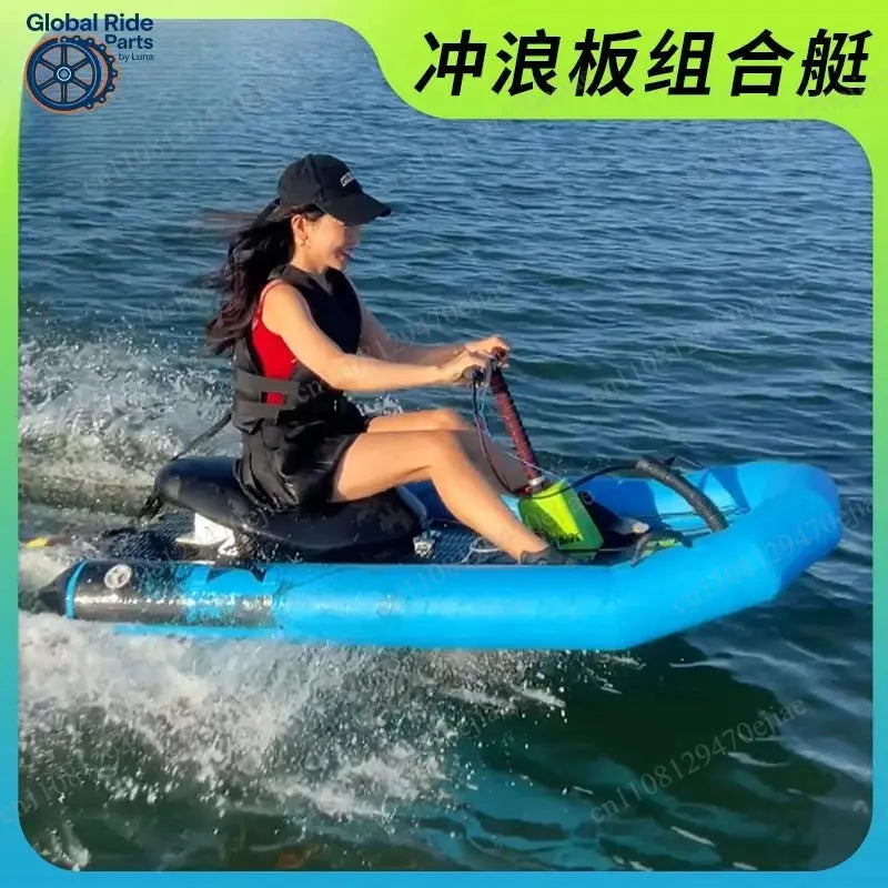 Knight H1 Electric Surfboard Combo - Upgraded Sit-On Water Sports Kit with Specialized Accessories from PriceLows™