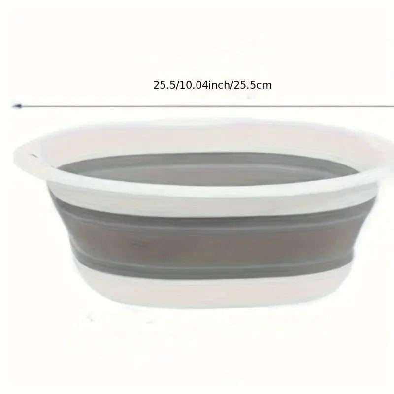 Black Plastic Collapsible Laundry Tub | Heavy Duty | Foldable | Space Saving