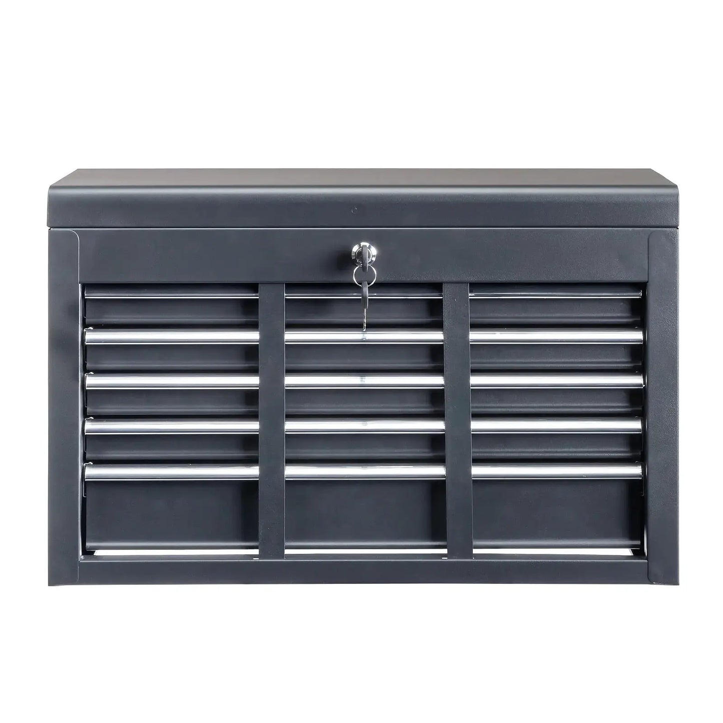 24-Inch Portable Toolbox Featuring 5 Drawers And a Top Storage Tray, a Lockable Metal Tool Chest Cabinet Suitable for Garages, Warehouses, Repair Shops, And Homes, in Red from PriceLows™