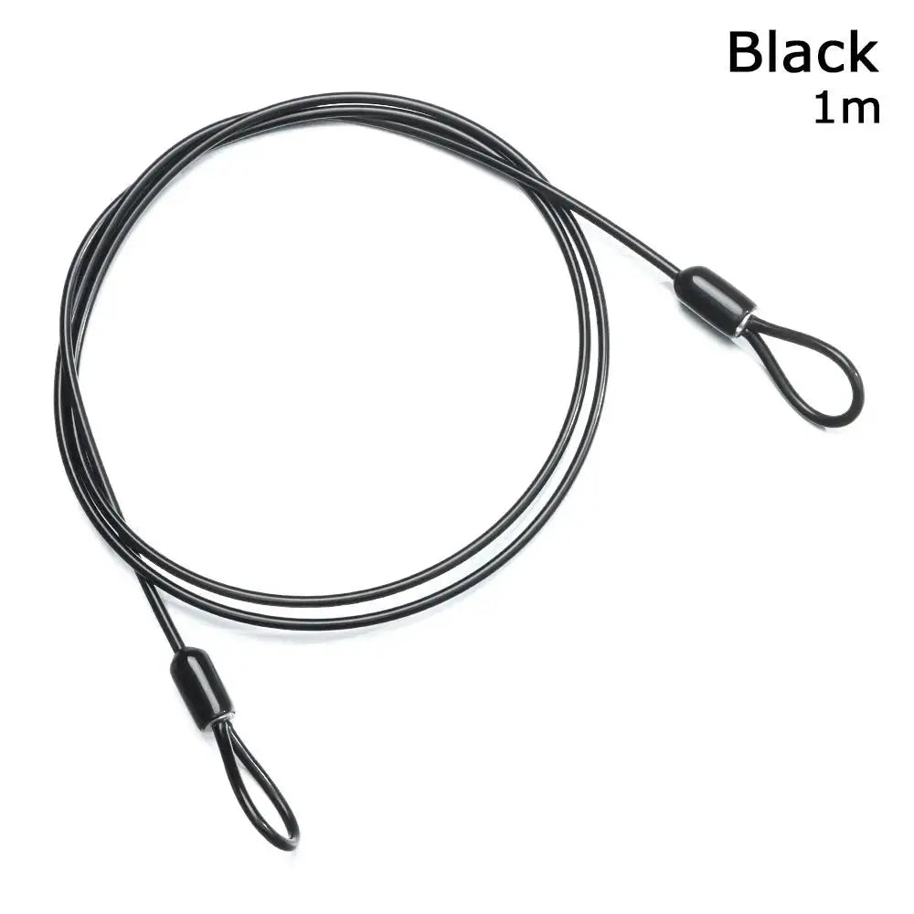 0.5/1/2Meters Security Safety Rope Anti-theft Ropes Cycling Strong Wire Bicycle Lock Wire Steel Cable Lock Road Bike Lock from PriceLows™