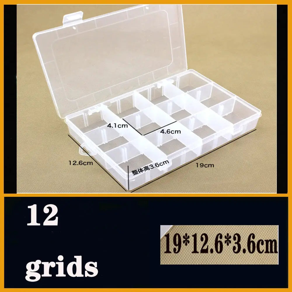 Transparent Plastic box Screw Compartment Box Jewelry Earring Display Case Container Clear Terminal Organizer Tool Storage boxes from PriceLows™