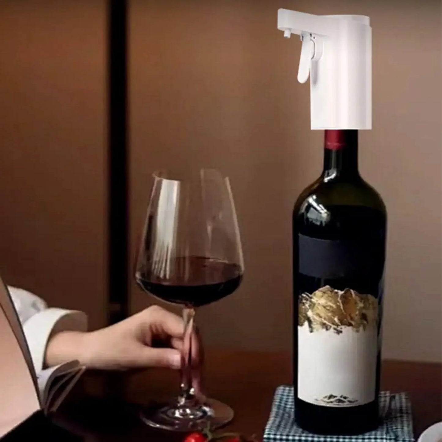 Electric Touch Screen Wine Aerator Automatic Smart Decanter for Red Wine & Whiskey Rechargeable Pourer for Home Bar Party Gift from PriceLows™