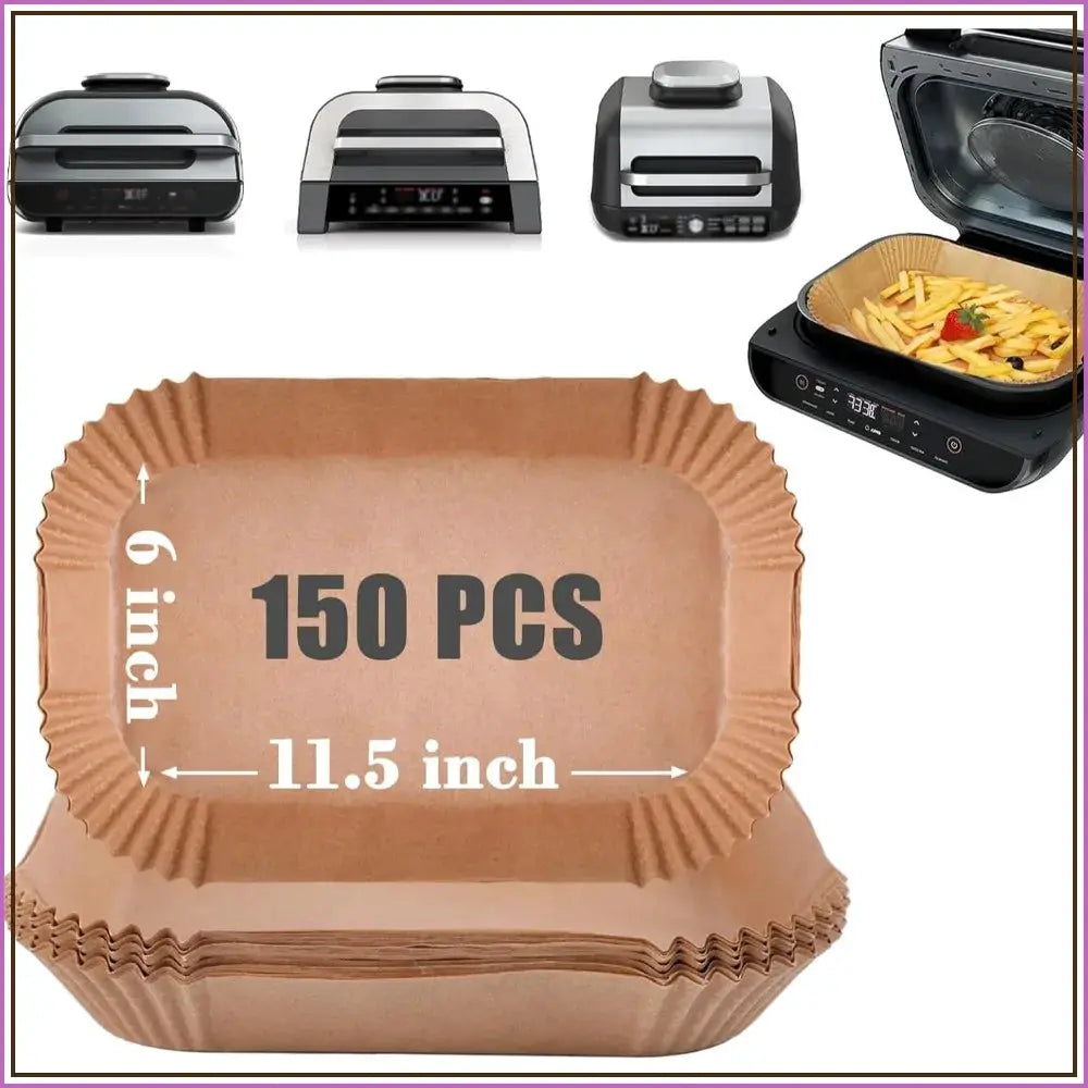 Air Fryer Parchment Paper Liners | 150 Pcs | Ninja Foodi Smart XL Compatible | FG551 DG551 IG651