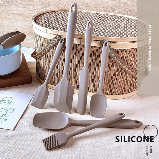 Silicone Flexible Utensils Set Seamless Spatula Kit for Baking, Scraping, Mixing Non-Stick Heat Resistant Kitchen Cooking Tools from PriceLows™