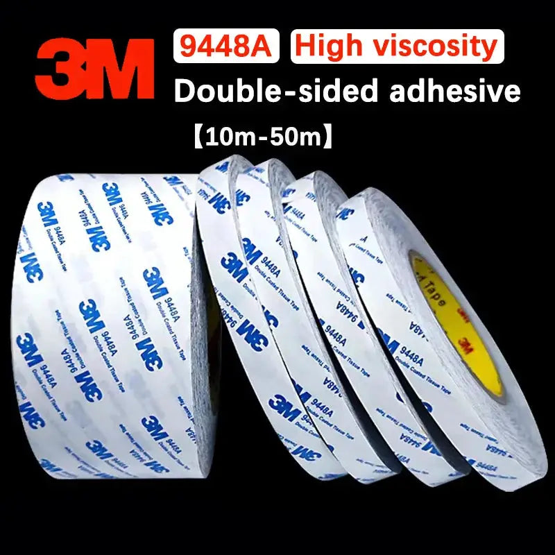 Double Sided Adhesive Tape | 3M 9448A | 0.15mm Thick | White Nonwoven Roll
