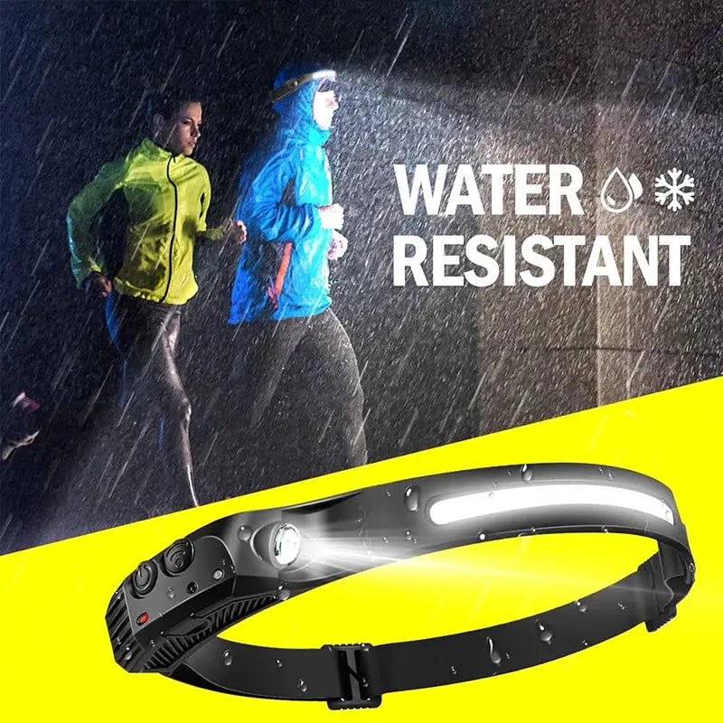 Sensor Headlamp USB Rechargeable LED Flashlight XPE+COB Torch Camping Waterproof Headlight for Fishing Lantern 1/2/3/4/5/8/10PCS from PriceLows™