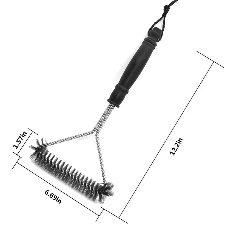Barbecue Grill Brush | Stainless Steel Bristles | Heat Resistant | One Size