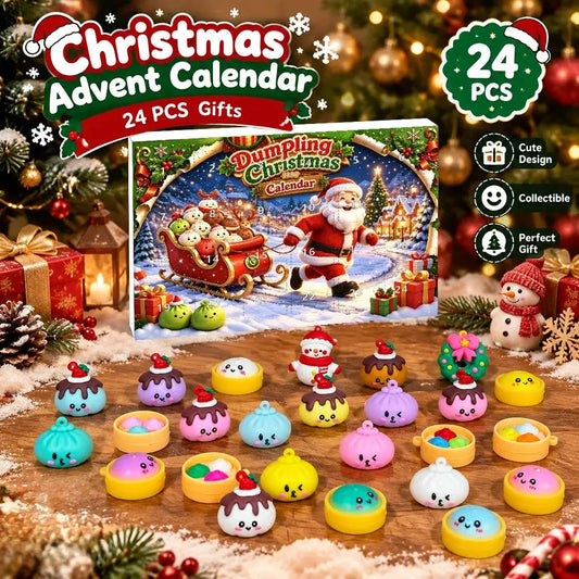 Christmas Ornaments | 24 Piece Set | 3D Hanging Design | Santa Snowman Theme