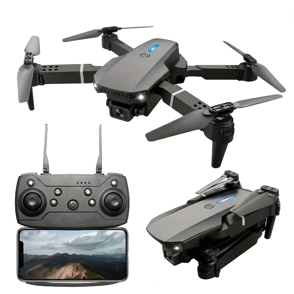Foldable Drone | Dual Camera | 20 Min Flight | Compact Size