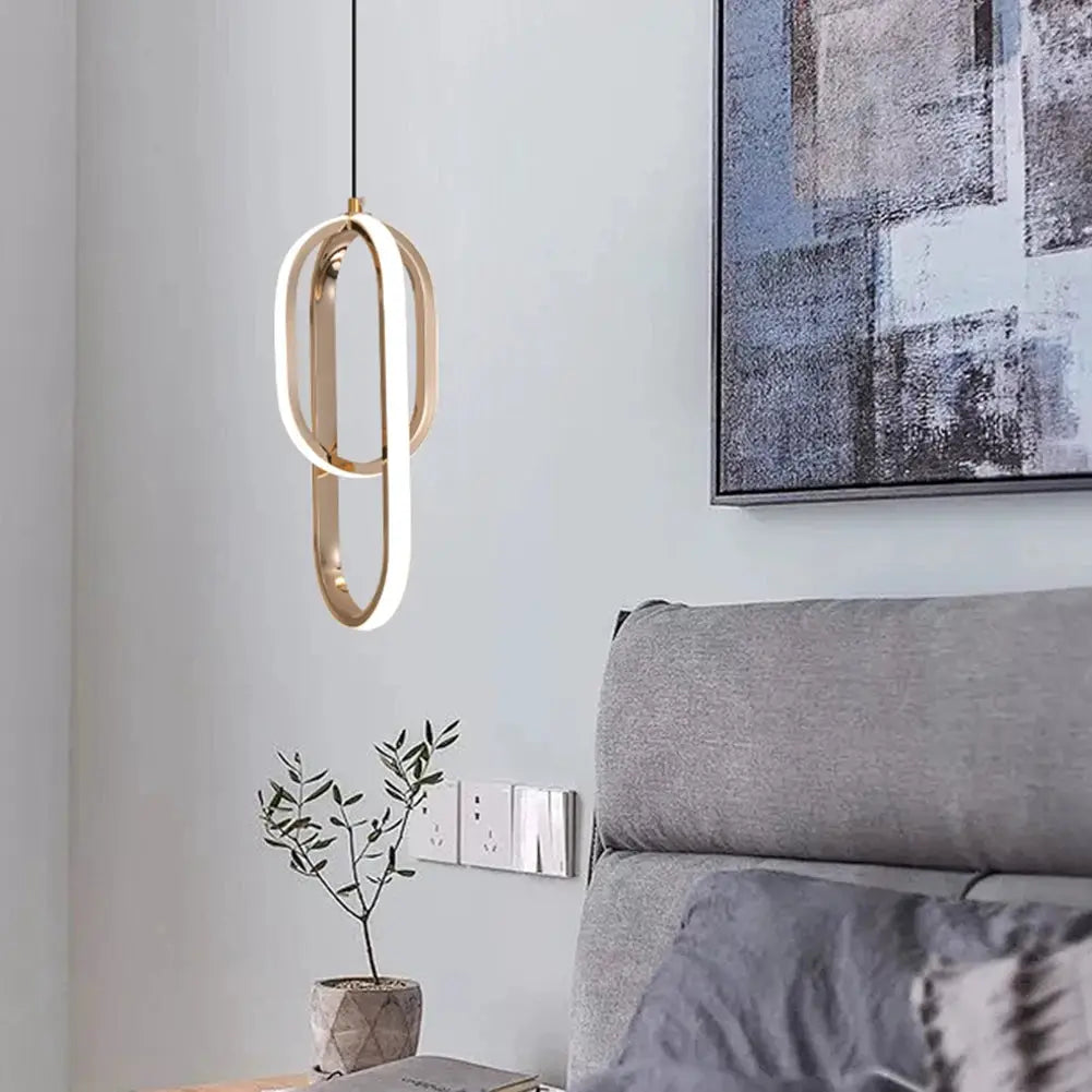 Modern Minimalist LED Pendant Lights Chandelier For Bedroom Living Room Decor Hanging Lamp Suspensions Metal Bedside Lamp from PriceLows™