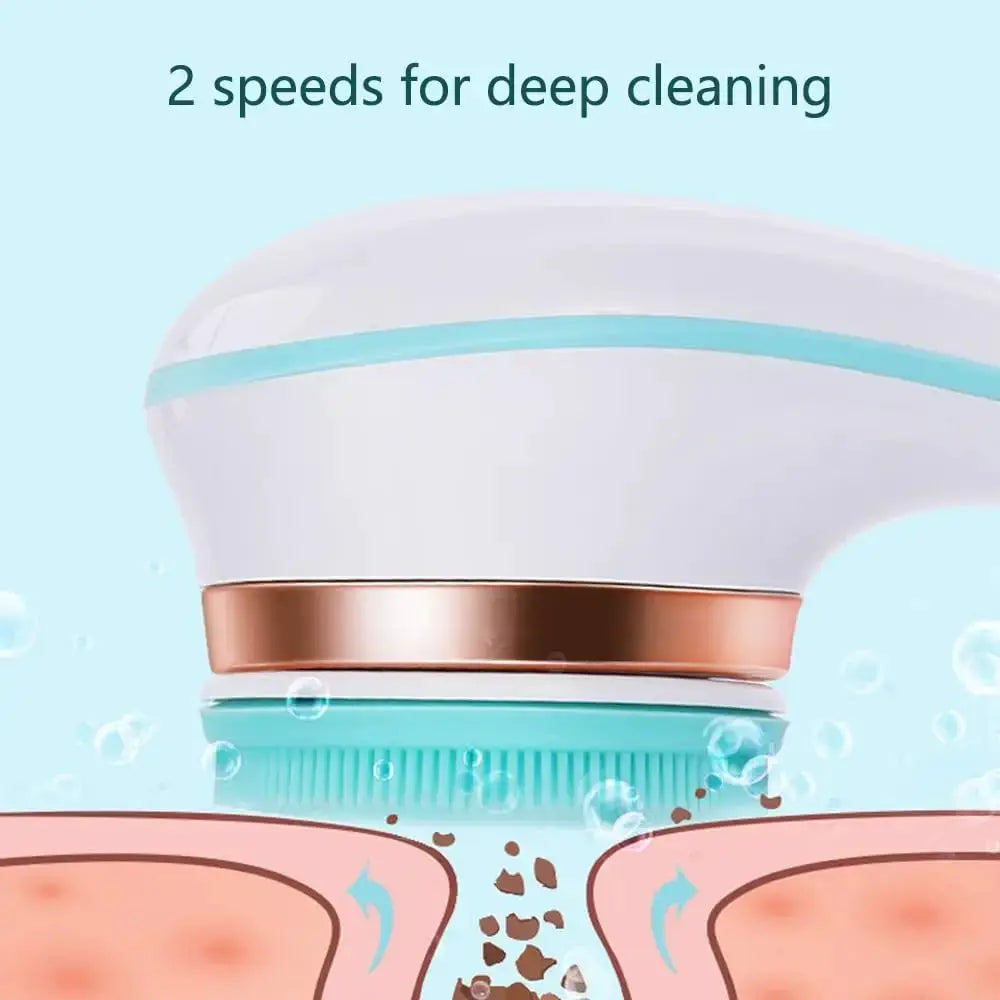 Electric Bath Brush | Rotating Spin Brush | Back Scrubber Handle | One Unit