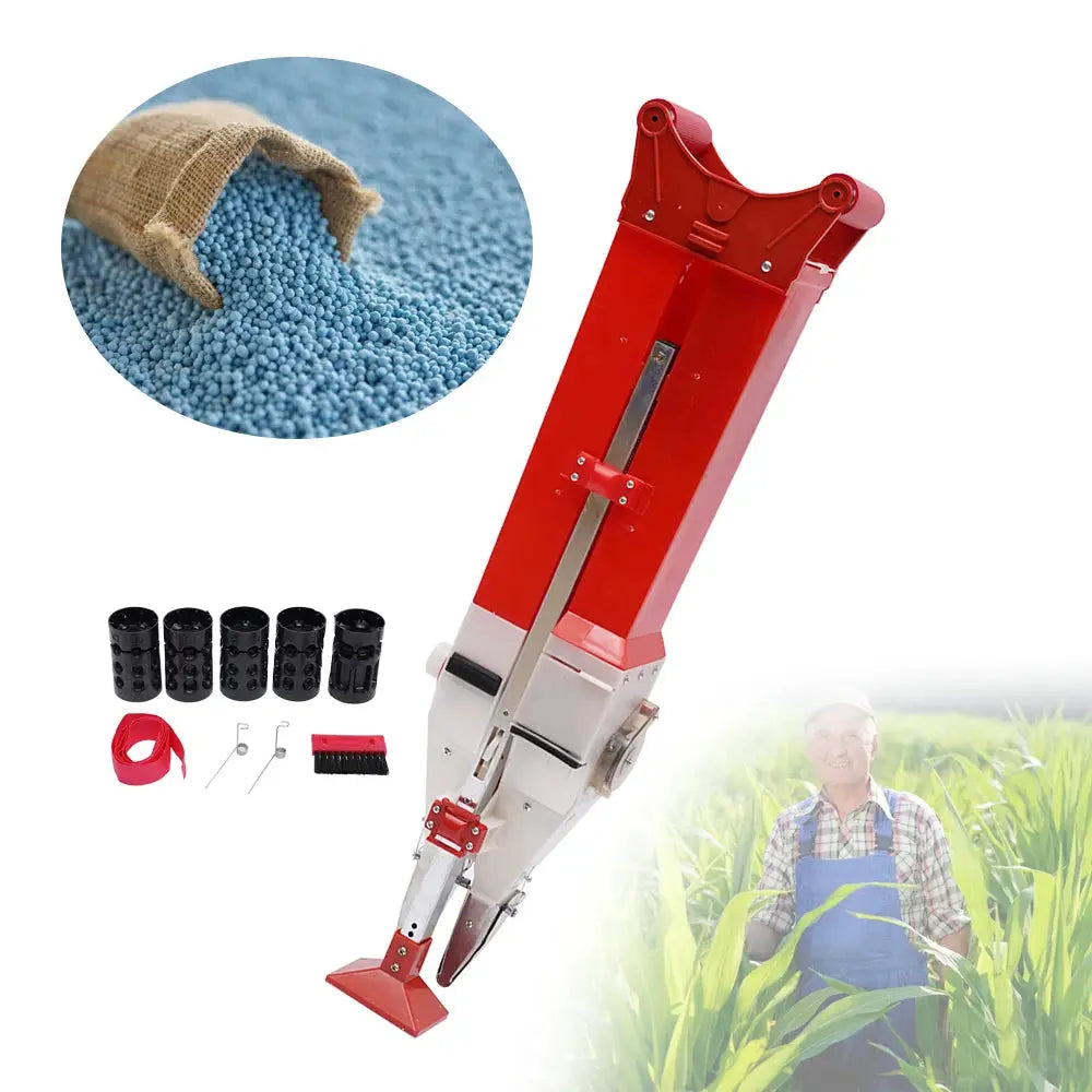 Standing Seeding Handheld Seeder Fertilizer Seed 35,876ft2/D Dual-tube Manual Seeding Fertilizer for Agriculture from PriceLows™