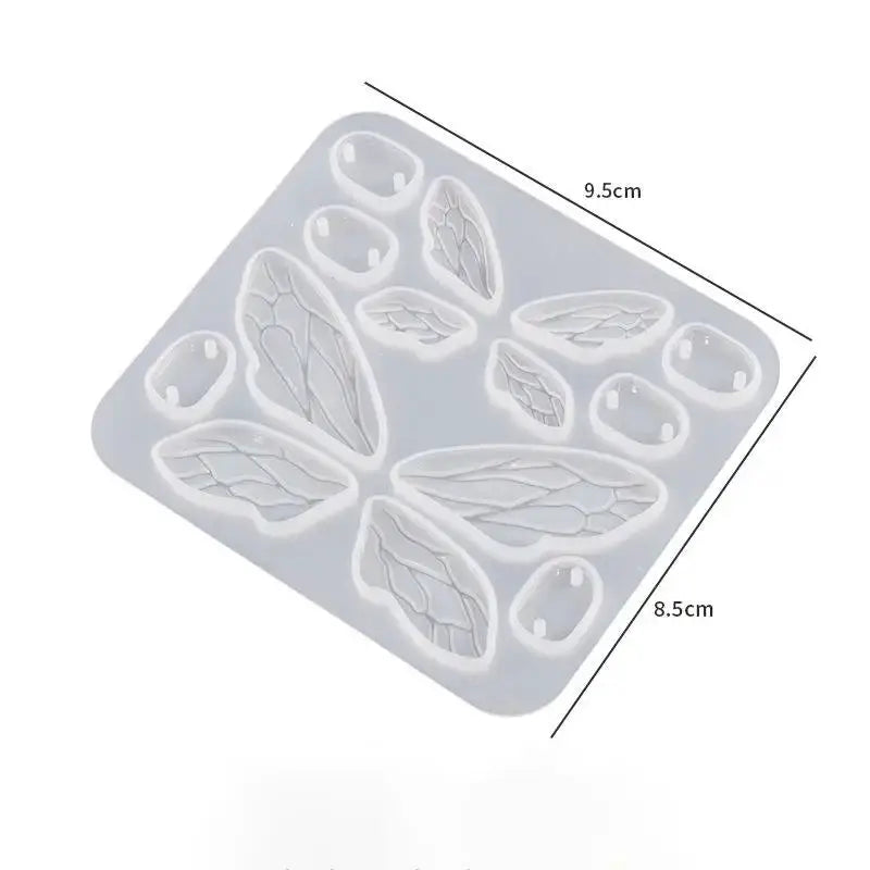 Silicone Resin Mold | Butterfly Wing Design | 3 Sizes | Earring Casting Tool
