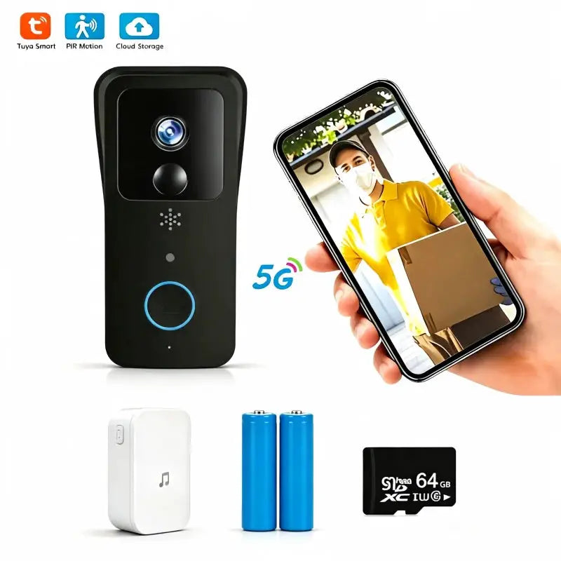 Smart Video Doorbell | 1080P HD | Dual Band WiFi | Waterproof