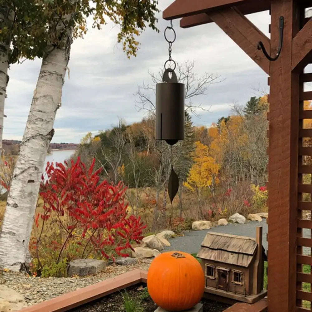 Copper Windchimes Retro Style Serenity Bell Wind Chimes Deep Resonance Metal Deep Tone Cylinder for Outdoor Patio Decor from PriceLows™
