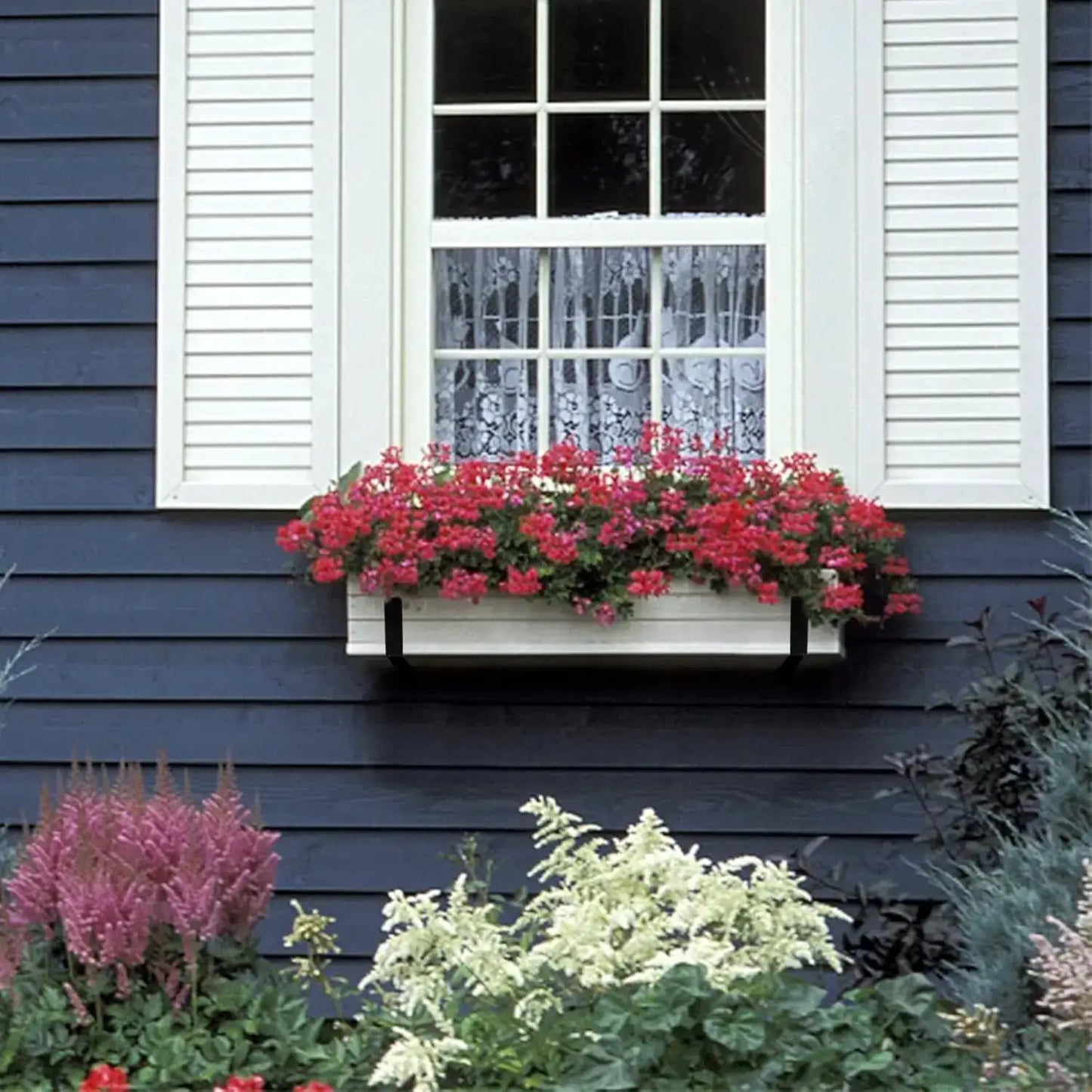 Adjustable Window Box Bracket 4 Pack, Heavy Duty Planter Holder for 6-12 Inch Deep Boxes from PriceLows™
