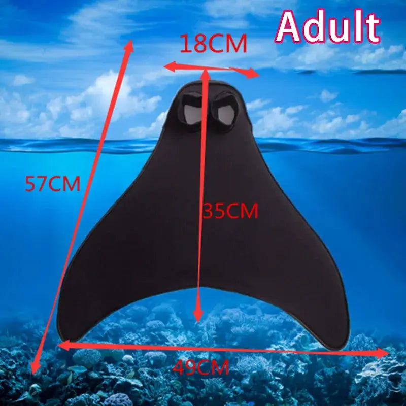 Swimming Mermaids Tail Flippers Diving Swim Fins Training Accessories For Children Adult from PriceLows™