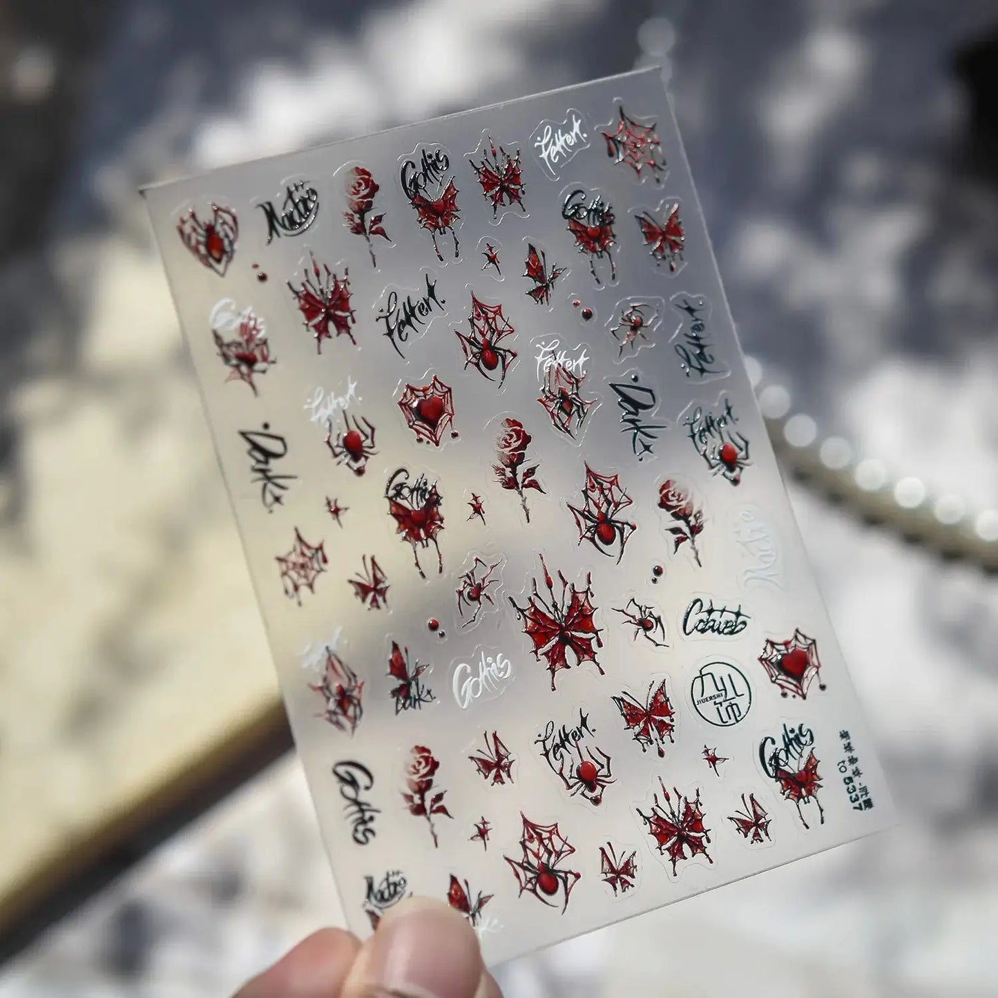 Jelly Halloween Skeleton Stickers Nail Art Cool Evil dark style decorative Nails Sticker DIY Trendy Manicure Ornaments Supplier from PriceLows™