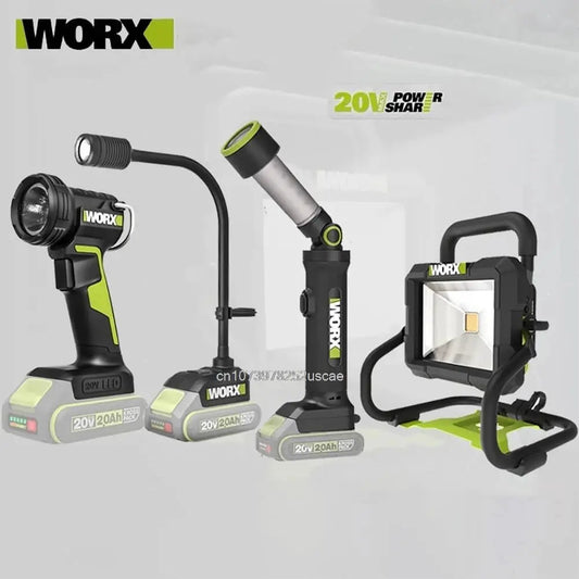 WORX WU010 WU027 WU028 WU206 20V Lithium Battery Multi-function Flashlight Outdoor Portable LED Light [Non Battery and Charger] from PriceLows™