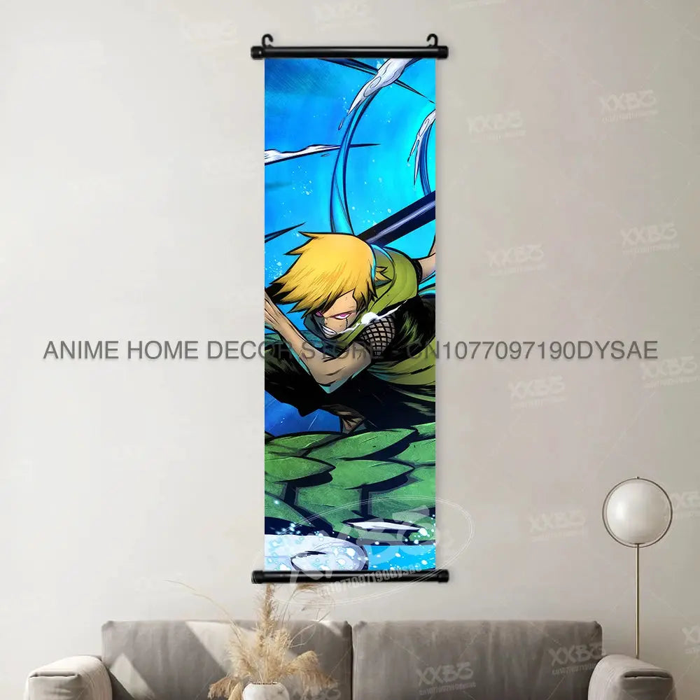 Uzumaki Naruto Posters Sasuke Home Decor Uchiha Madara Hanging Painting Might Guy Scrolls Picture Gaara Wall Art Killer B Mural from PriceLows™