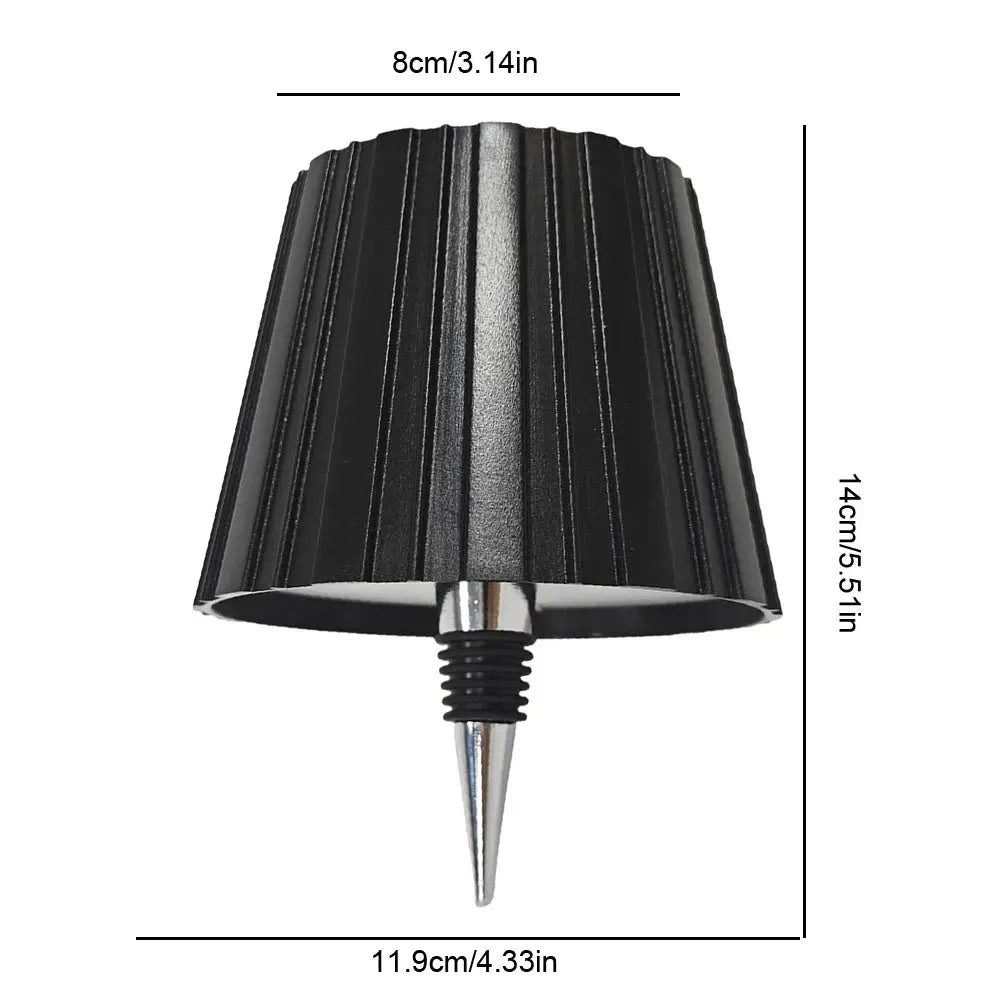 Metal Dimmable Bottle Lamp Rechargeable 2000mAh LED Wine Bottle Lamp 3 Colors Dimmable Touch Control for Family Restaurant & Bar from PriceLows™