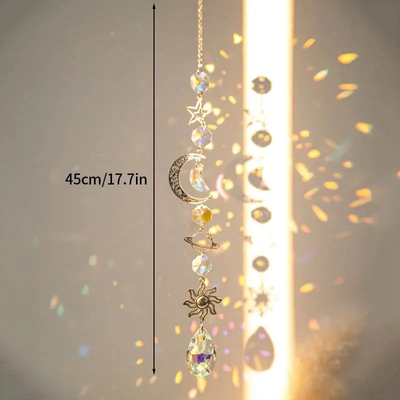 Sun Catcher Crystal Suncatcher Wind Chimes Sunflower Prism Ball Pendant Home Decoration Outdoor Decor and Accessories from PriceLows™