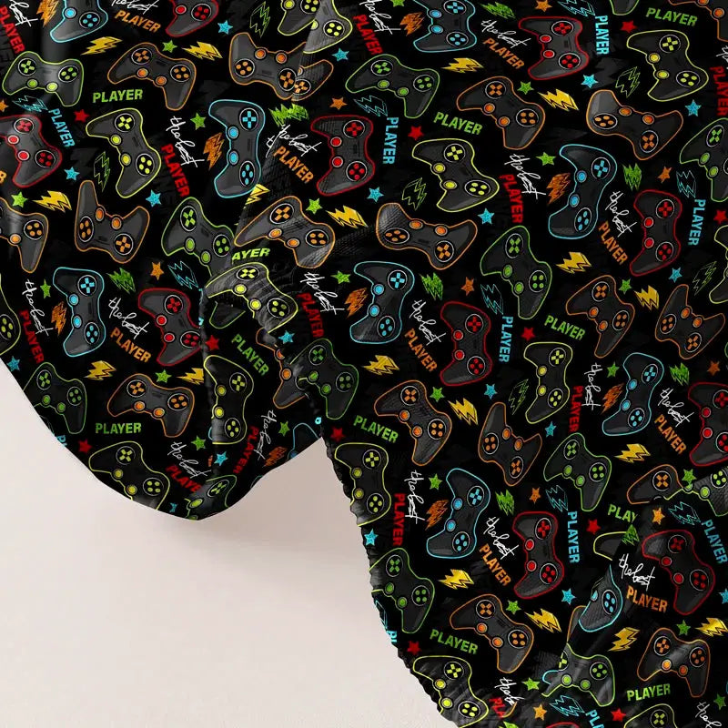 1 Cartoon Fun Printed Matte Fitted Sheet, Bedroom Printed Bed Cover, Bedding (Excluding Pillowcases) from PriceLows™