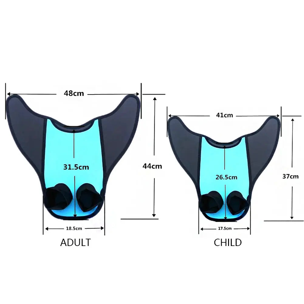 Mermaid Swimming Tail Monofin One-piece Flipper Swim Fins Training Fins for Kids Adults from PriceLows™